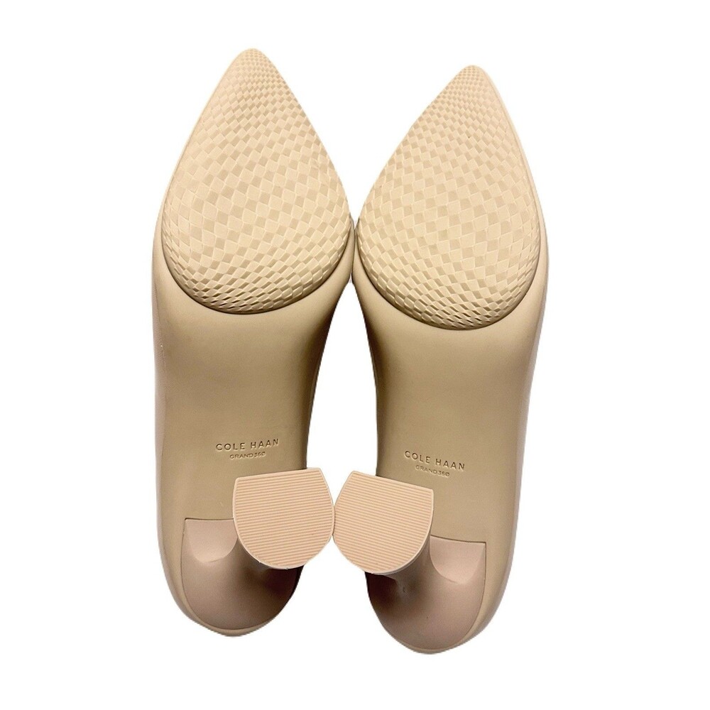 NEW Cole Haan Womens Size 8 Nude Brushed Leather Grand Ambition York Pumps - Picture 8 of 9